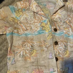 Gap Linen Cotton Utility Jumpsuit